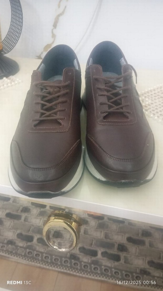 Kahverengi Bağcıklı Erkek Spor Ayakkabı - Görsel 2