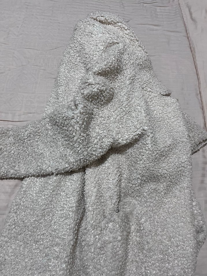 Krem Kahverengi Süet Kadın Kaban - Görsel 4