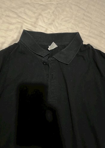 Erkek Siyah Polo Tişört Kısa Kollu - Görsel 2