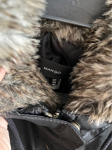 Mango kürklü mont - Görsel 3