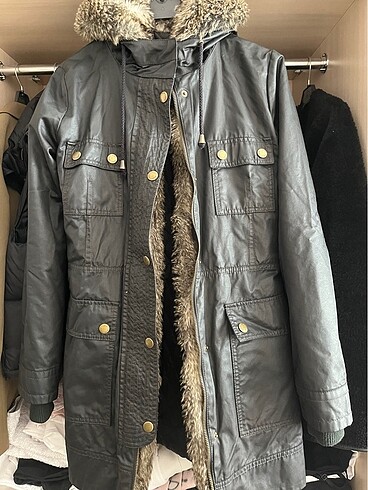 Mango kürklü mont - Görsel 2