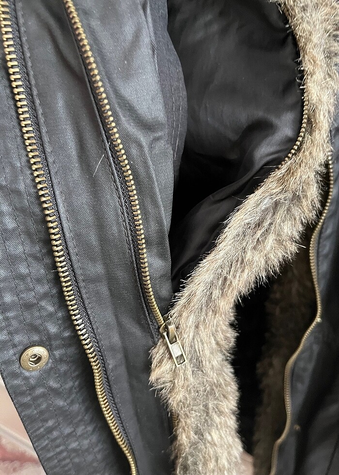 Mango kürklü mont - Görsel 5