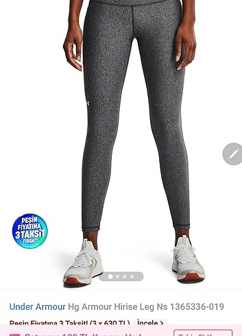 Oysho Under Armaur Hirise leg gri tayt