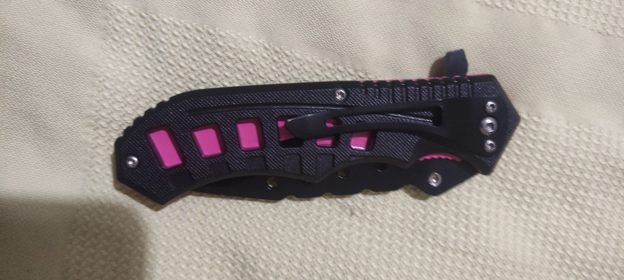 Aln Master Yarı Otomatik Pembe Çakı - Görsel 3