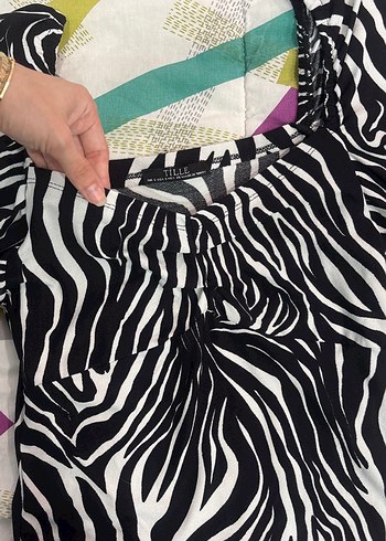 Trendyol & Milla Zebra Desenli uzun Kollu Bluz