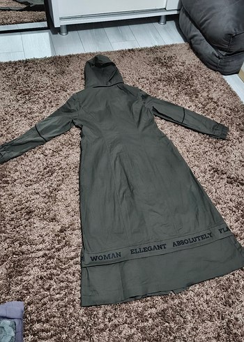 Kapüşonlu Trend Trençkot - Görsel 4