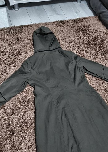 Kapüşonlu Trend Trençkot - Görsel 5