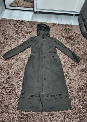 Kapüşonlu Trend Trençkot - Görsel 2