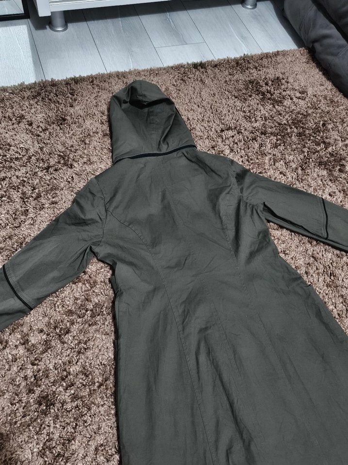 Kapüşonlu Trend Trençkot - Görsel 5