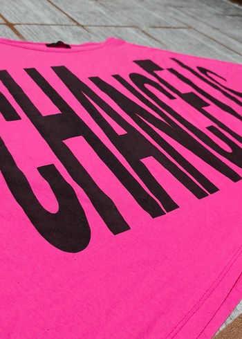 Asimetrik bol t-shirt crop - Görsel 3