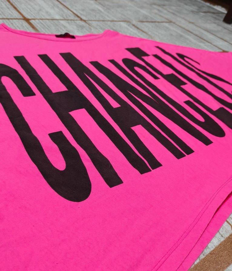 Asimetrik bol t-shirt crop - Görsel 3