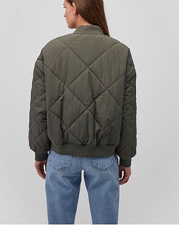 Yeşil bomber ceket loose fit/ bol rahat kesim 