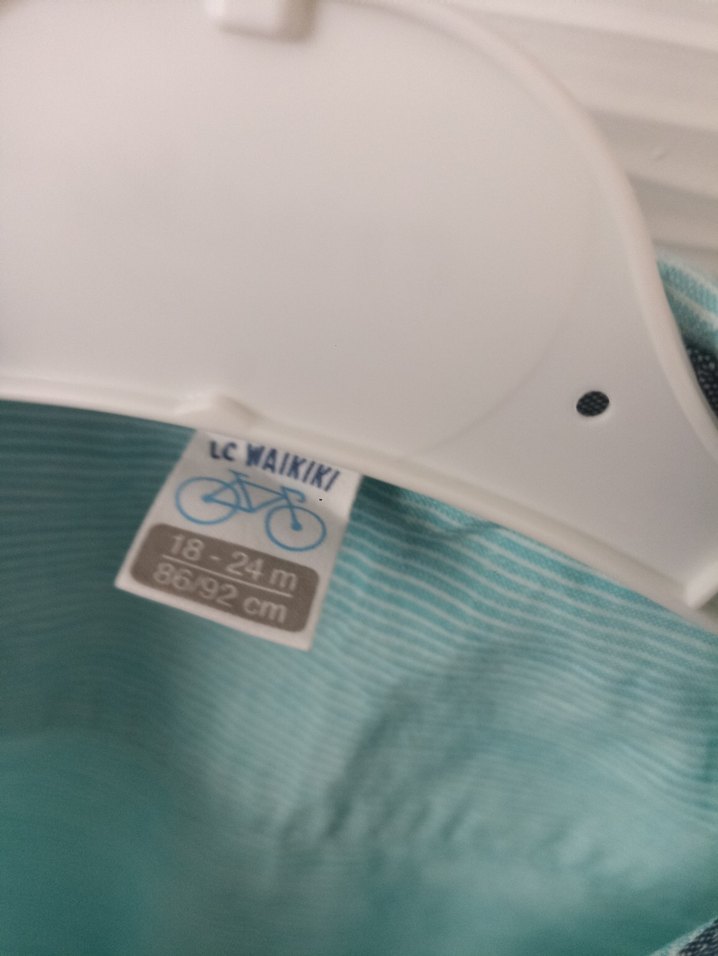 Turkuaz Erkek Çocuk Keten Gömlek - Görsel 2