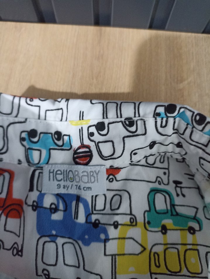 Erkek Çocuk Çok Renkli Baskılı Kısa Kollu Gömlek - Görsel 2