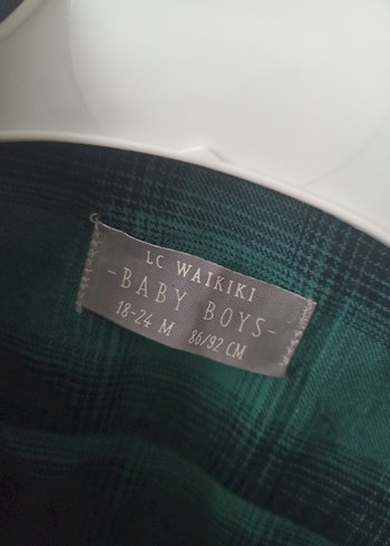 Erkek Çocuk Yeşil Düğmeli Uzun Kollu Gömlek - Görsel 2