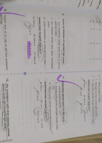 11. Sınıf Soru Bankası Kazanım Testleri azıcık çözüldü - Görsel 2
