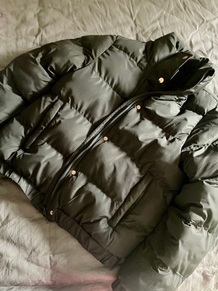 Düğmeli Siyah Midi Kadın Ceket - Görsel 3