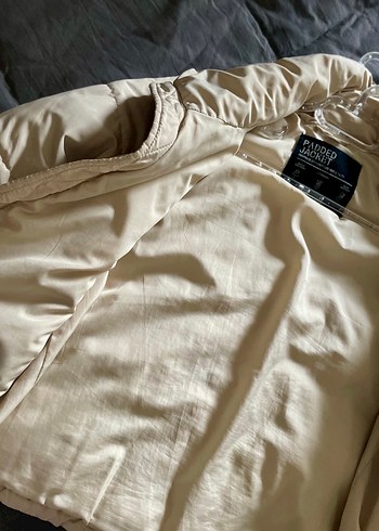 Bej Kadın Midi Mont, Uzun Kollu, Sokak Stili - Görsel 3