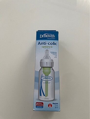 Dr Brown?s anti-colic biberon dar uçlu, 120 ml PP