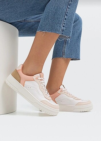 Stradivarius Çok Renkli Beyaz Sneaker Spor Ayakkabı 
