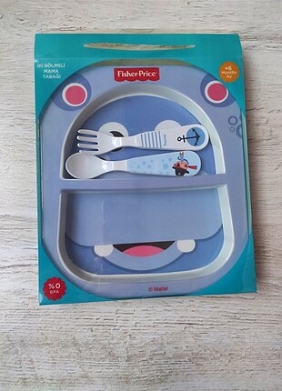 Fisher Price Hippi Su Aygırı 2li Bölmeli Mama Tabağı
