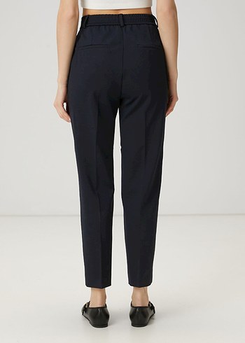 Beymen Muadili Lacivert Cigarette Beli Lastikli Ofis Pantolon - Görsel 4