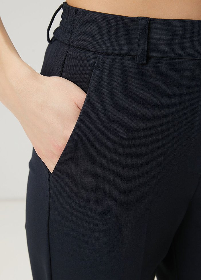 Beymen Muadili Lacivert Cigarette Beli Lastikli Ofis Pantolon - Görsel 5
