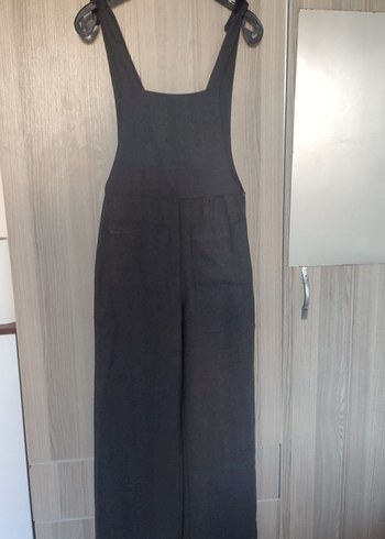 Trendyol Gri Antrasit Triko Cepli Tulum Salopet - Görsel 2