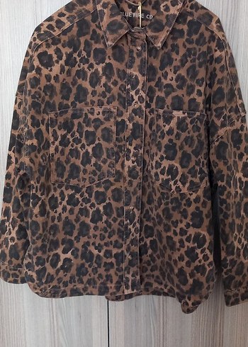 Blue Fire Co Leopar Desenli Ceket Dusti leo yurtdışı - Görsel 6