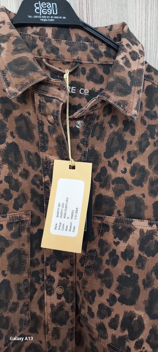 Blue Fire Co Leopar Desenli Ceket Dusti leo yurtdışı - Görsel 5