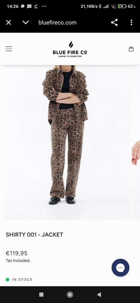 Blue Fire Co Leopar Desenli Ceket Dusti leo yurtdışı - Görsel 3