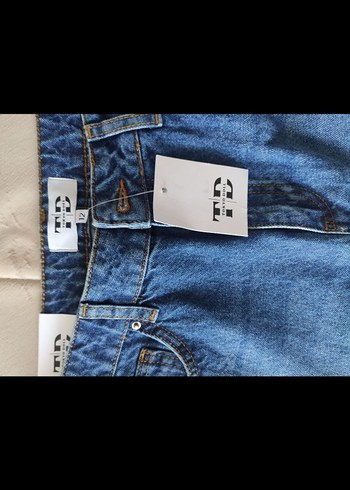 Tokyo Doll Varil Blue Barrel Yüksek Bel Bol Jean Yurtdışı İthal - Görsel 7