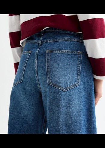 Tokyo Doll Varil Blue Barrel Yüksek Bel Bol Jean Yurtdışı İthal - Görsel 3