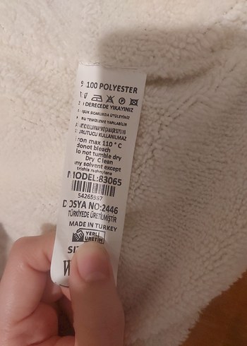 Btm Mağaza  ici yünlü ceket mont - Görsel 6