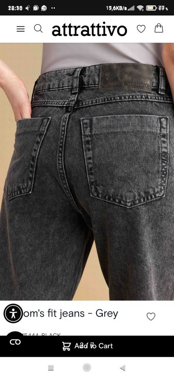 Attrattivo Yurtdışı Mom Fit Jeans İthal - Görsel 3