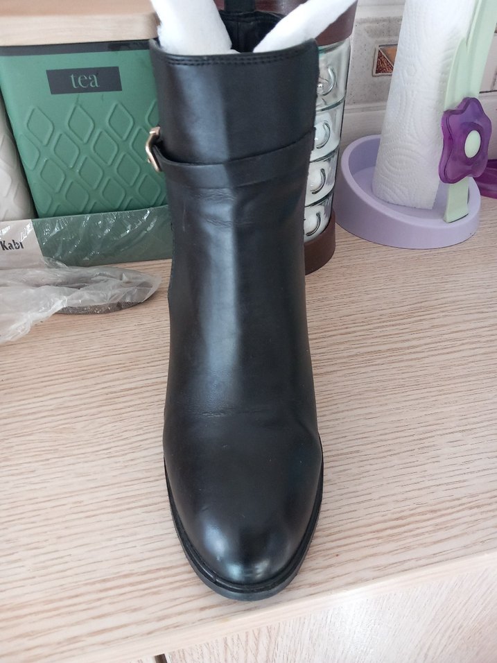 Derimod Siyah Deri Topuklu Bot - Görsel 5