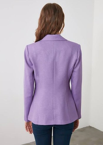 Trendyol Lila Mor Blazer Ceket - Görsel 10