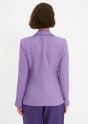 Trendyol Lila Mor Blazer Ceket - Görsel 2