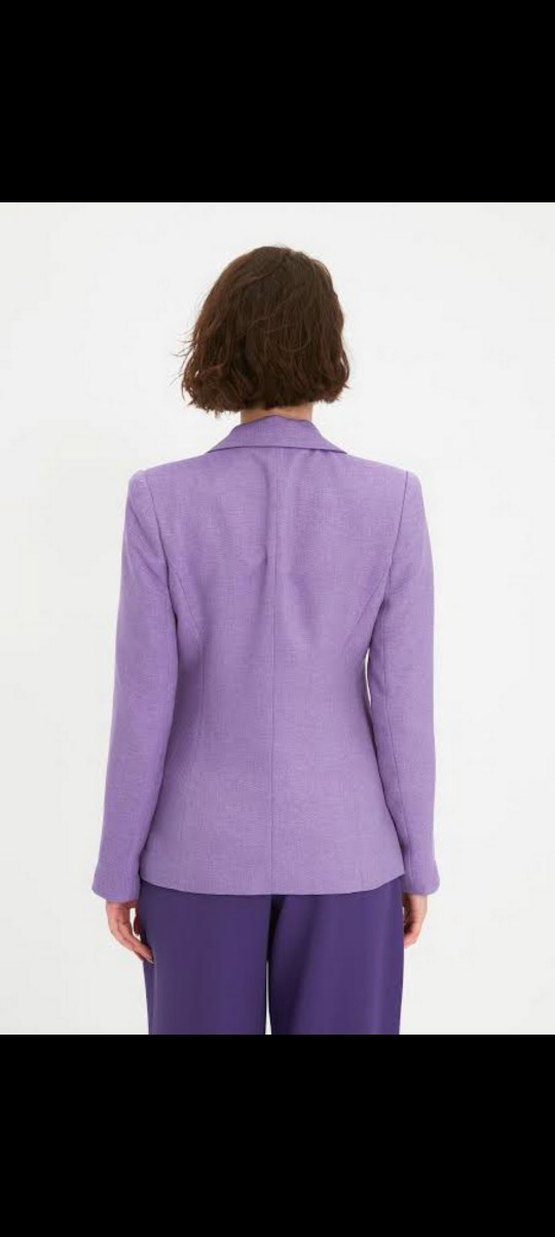Trendyol Lila Mor Blazer Ceket - Görsel 2