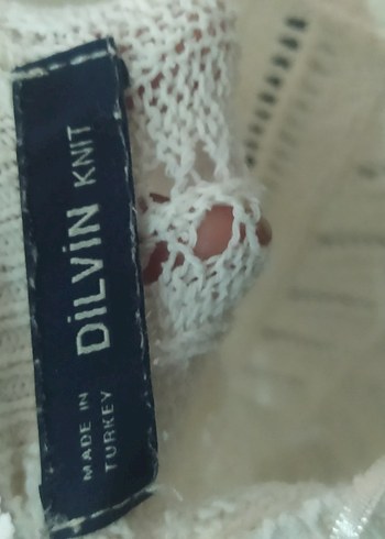 Dilvin Beyaz Fırfırlı Nakışlı Bohem Kazak