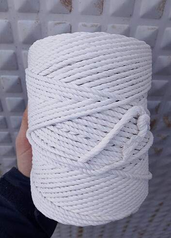 4 mm Perde Hamak 3 büküm burgulu ip 1 kg 