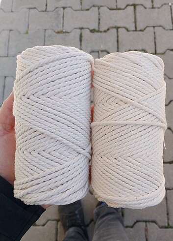 3 mm 3 Büküm Makrome İpi 250 gr 