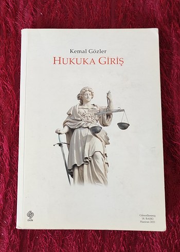 Kemal Gözler Hukuka Giriş Kitabı
