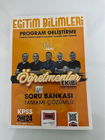 Eğitim bilimleri KPSS program geliştirme soru bankası