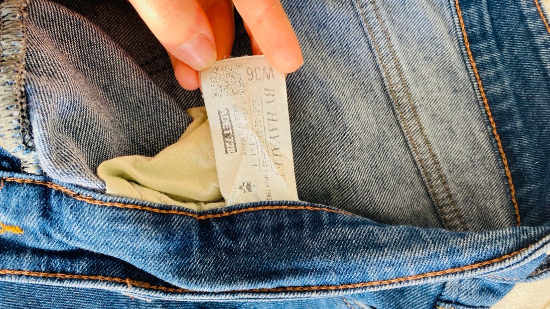 Düğmeli Regular Fit Mavi erkek  Kot Pantolon - Görsel 4