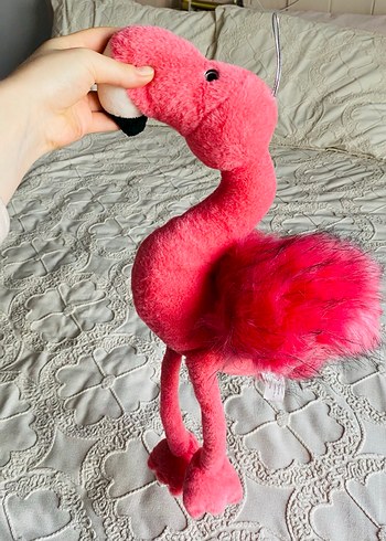 Pembe Renkli Peluş Flamingo Oyuncak - Görsel 2