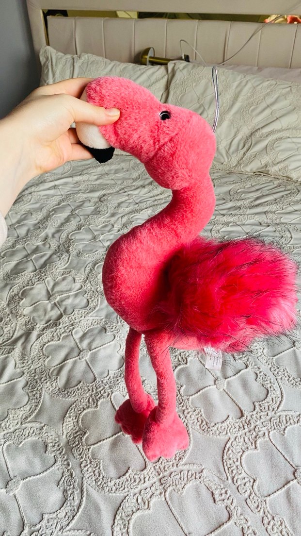 Pembe Renkli Peluş Flamingo Oyuncak - Görsel 2