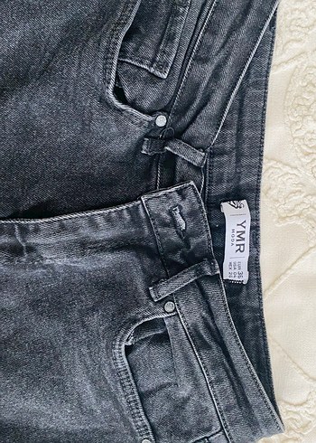 Siyah Laced Normal Kesim Kadın Kot Pantolon - Görsel 2