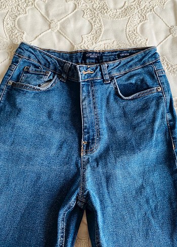 Kadın Lacivert Regular Fit Midi Kot Pantolon - Görsel 3