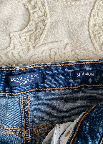 Kadın Lacivert Regular Fit Midi Kot Pantolon - Görsel 2